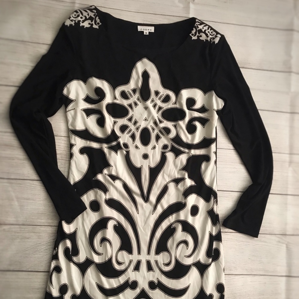 Black and white dress
